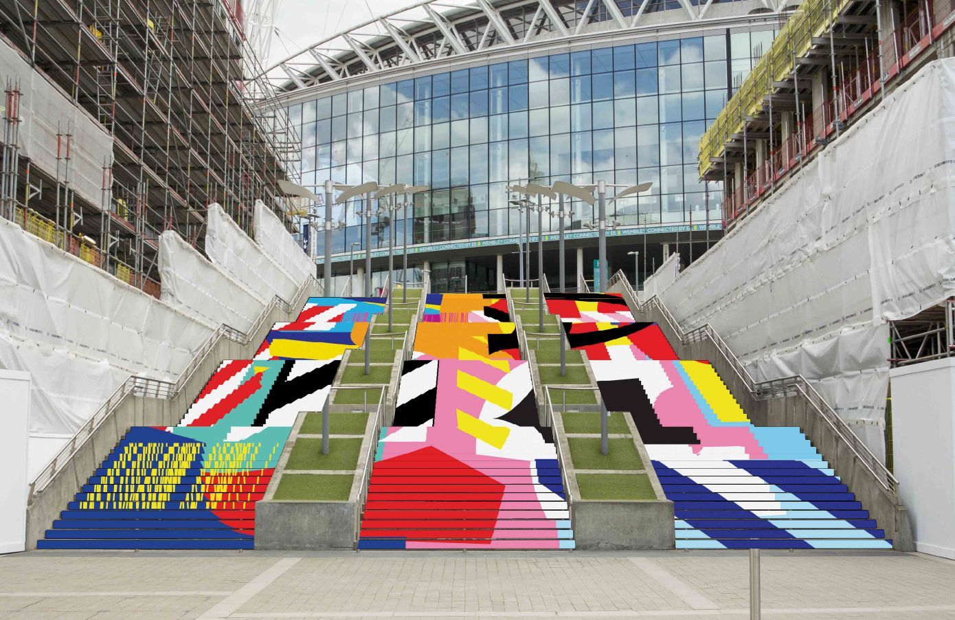 London Graphic Design - Wembley park steps